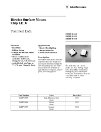 Datasheet HSMF-C655 manufacturer Agilent